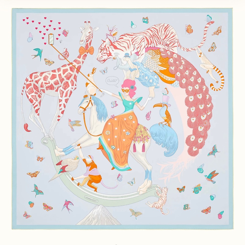 ❌SOLD❌NEW Hermes silk scarf 90cm